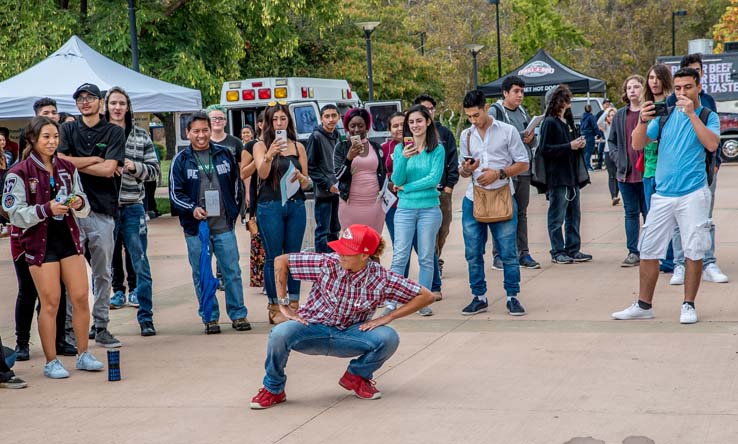 Students at Senior Day