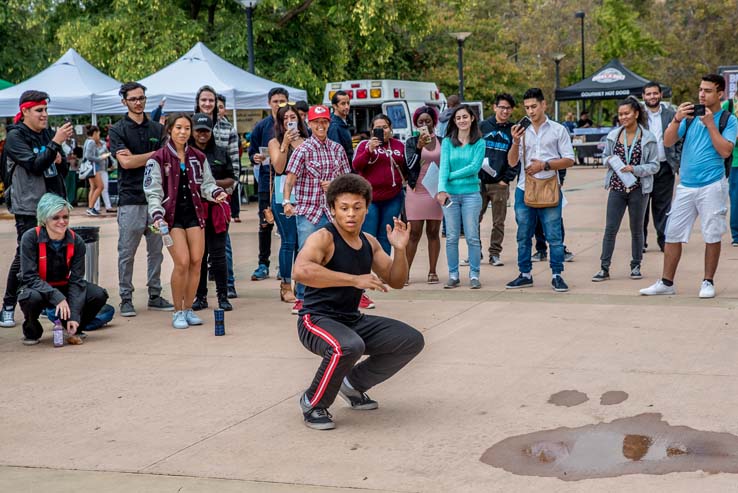 Students at Senior Day