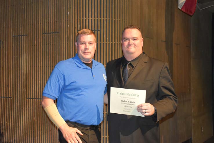 Faculty and students at EMT graduation