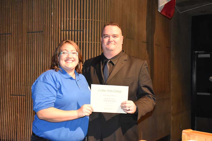 Faculty and students at EMT graduation