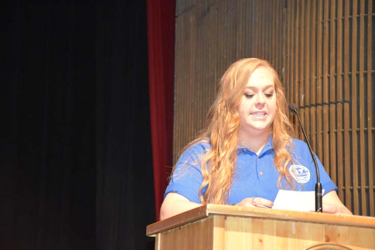 Faculty and students at EMT graduation