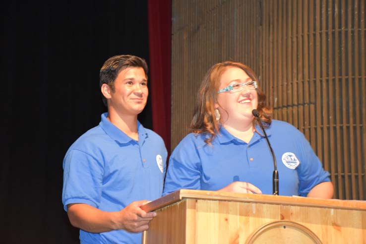 Faculty and students at EMT graduation