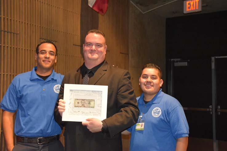 Faculty and students at EMT graduation