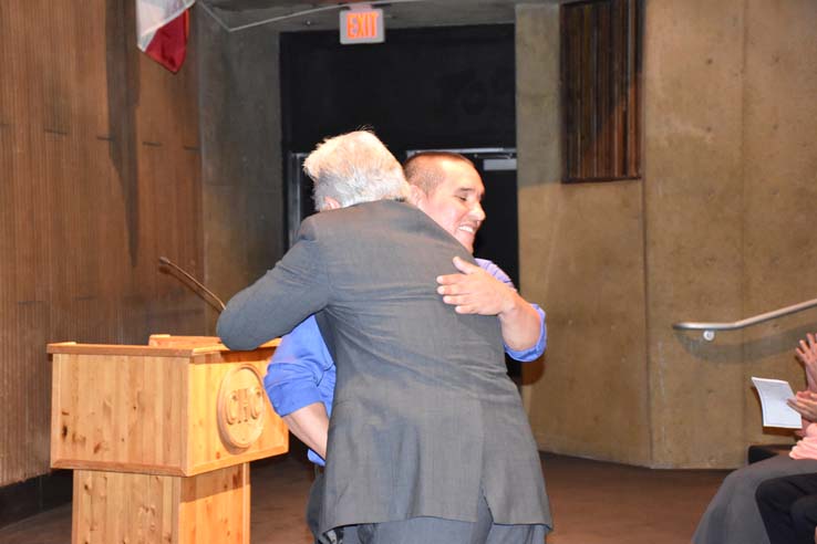 Faculty and students at EMT graduation