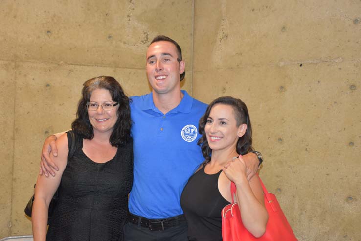 Faculty and students at EMT graduation