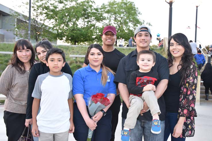 Faculty and students at EMT graduation