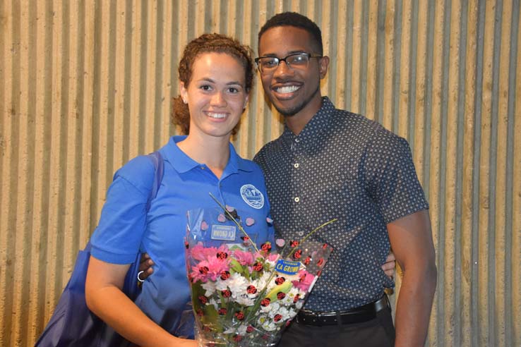 Faculty and students at EMT graduation