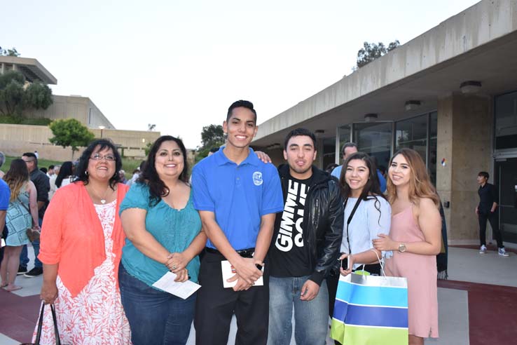 Faculty and students at EMT graduation