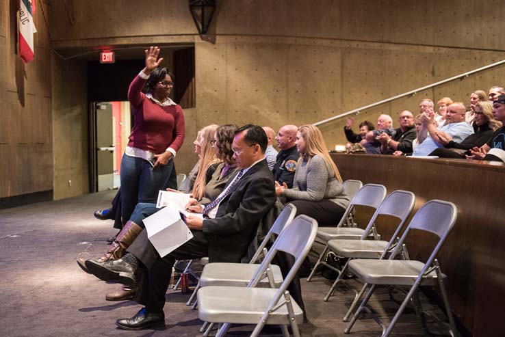 Students and faculty at Paramedic graduation