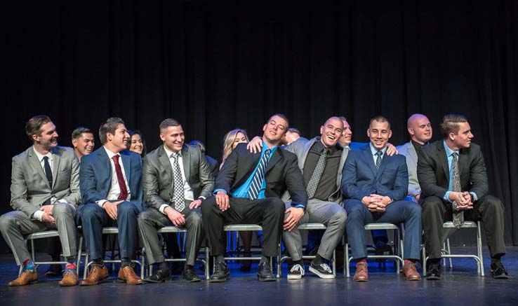 Students and faculty at Paramedic graduation