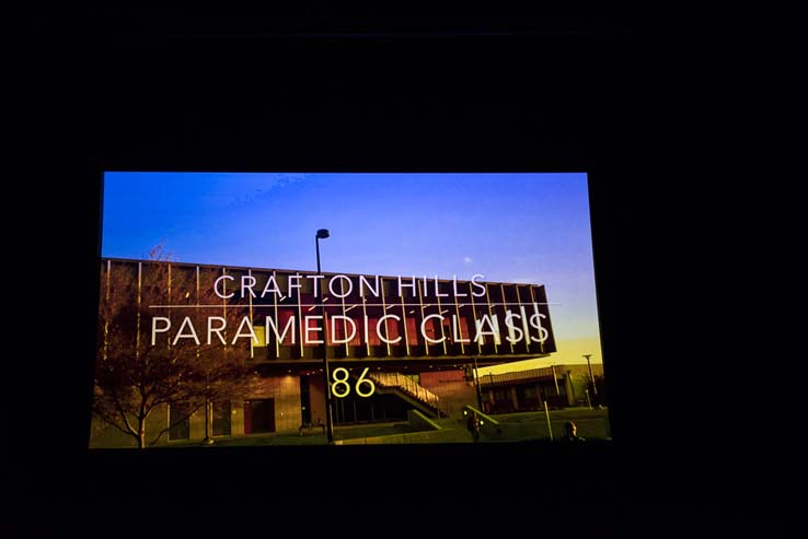 Students and faculty at Paramedic graduation