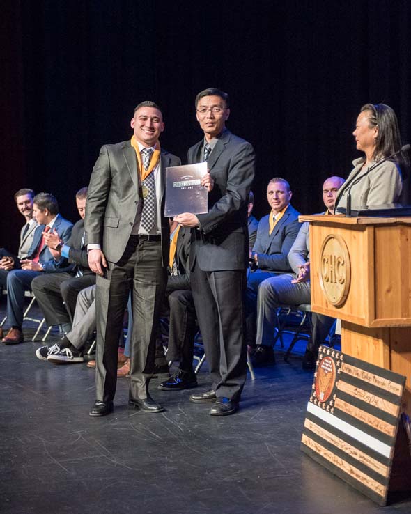 Students and faculty at Paramedic graduation