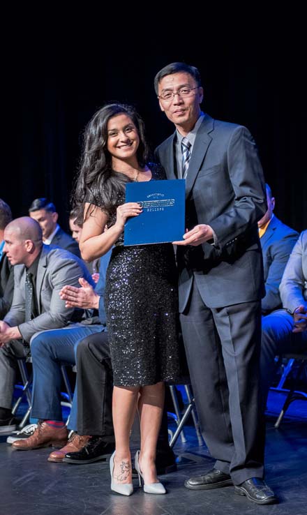 Students and faculty at Paramedic graduation