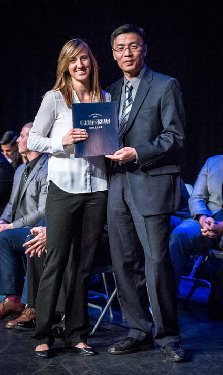 Students and faculty at Paramedic graduation