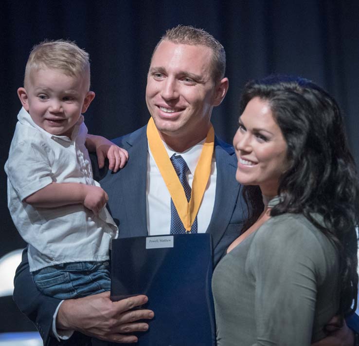 Students and faculty at Paramedic graduation