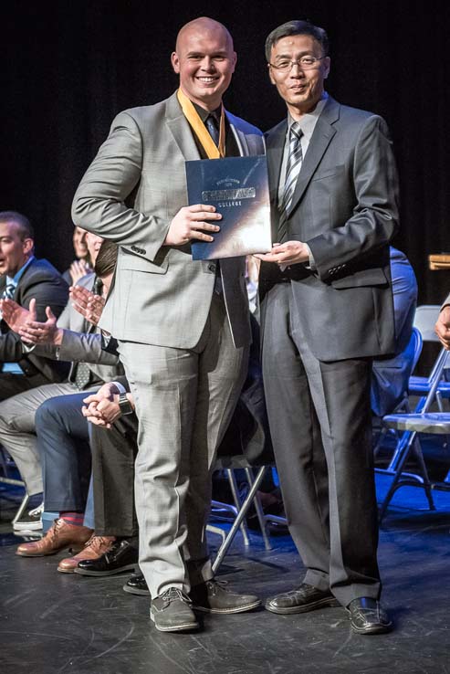 Students and faculty at Paramedic graduation