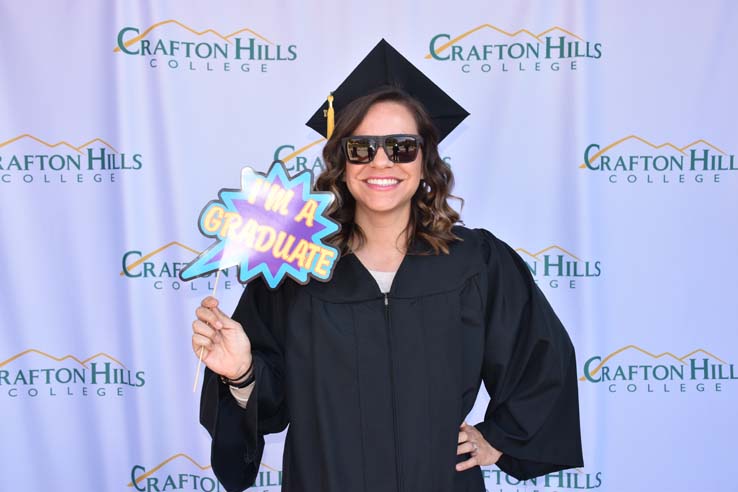 People enjoying commencement activities