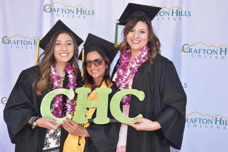 People enjoying commencement activities