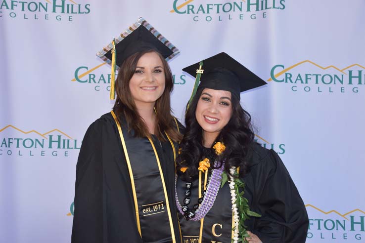 People enjoying commencement activities