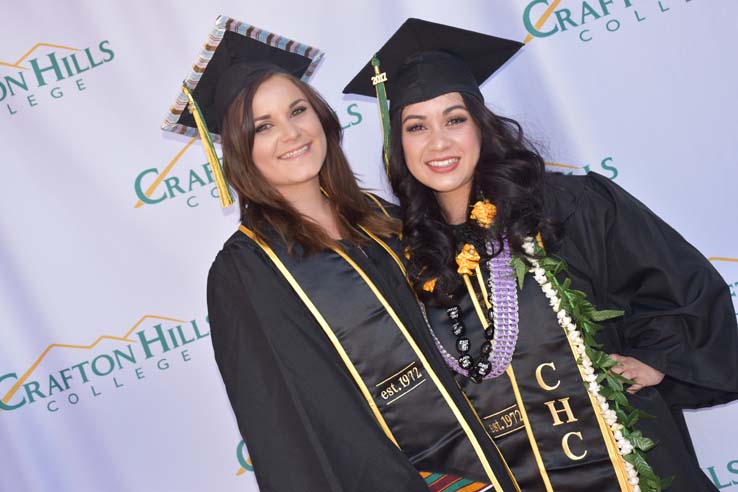 People enjoying commencement activities