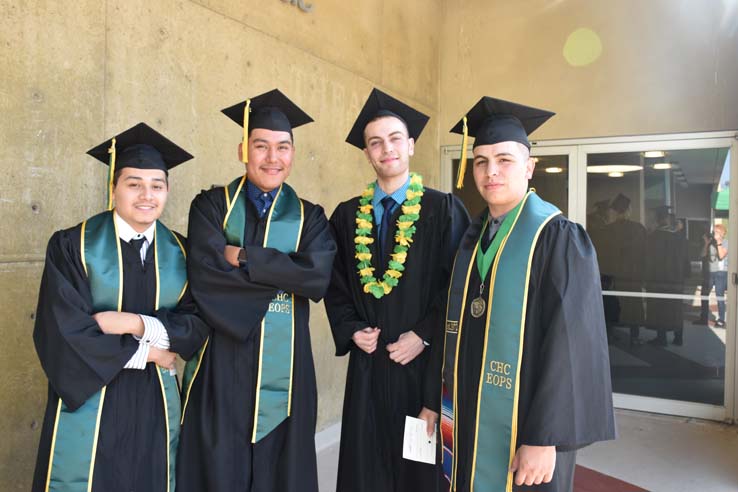 People enjoying commencement activities