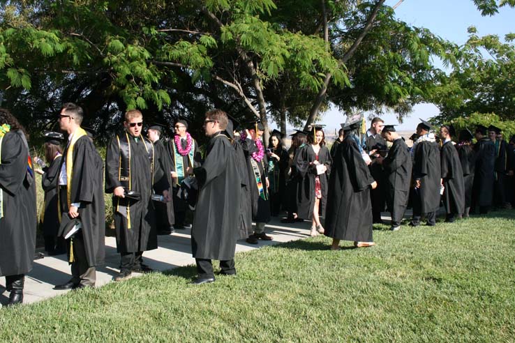 Students at Commencement