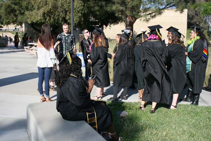 Students at Commencement