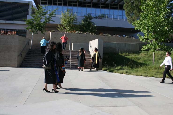 Students at Commencement