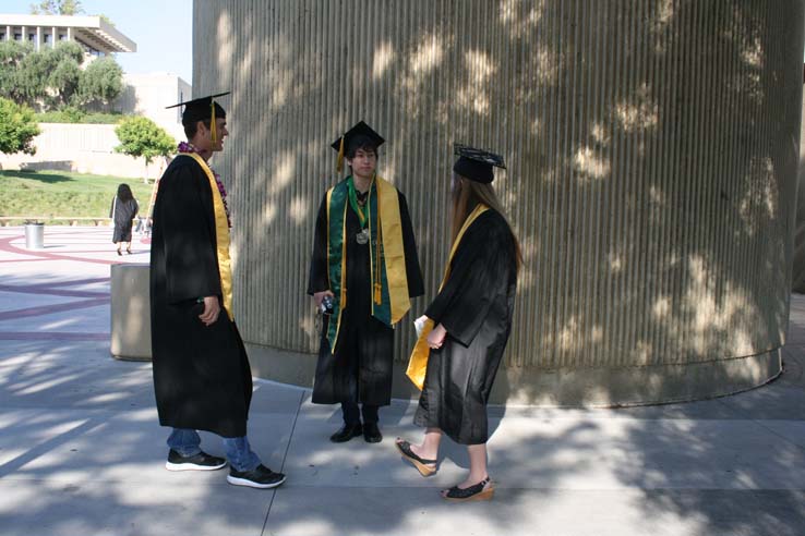 Students at Commencement