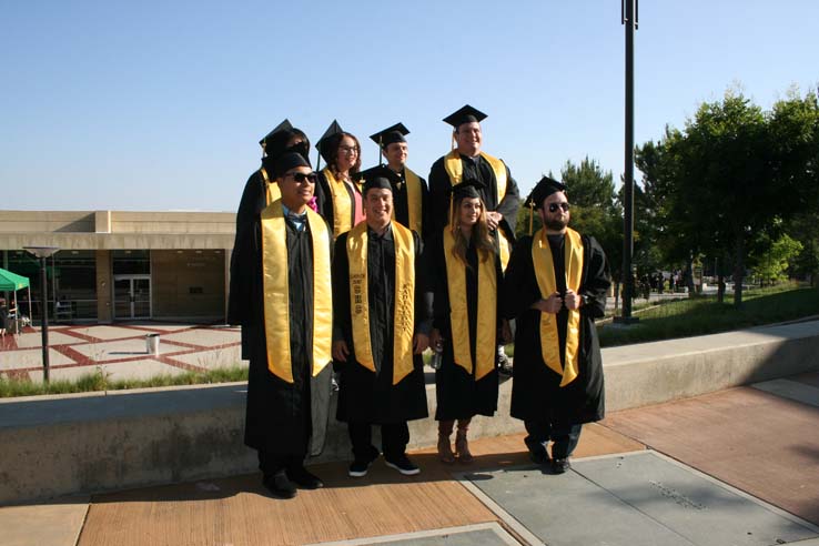 Students at Commencement