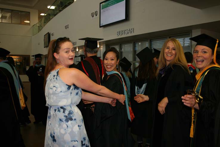 Students at Commencement