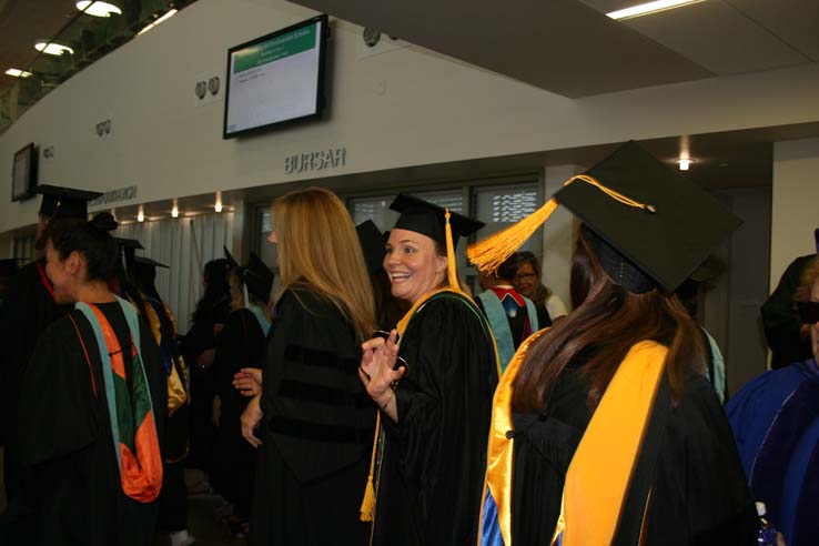 Students at Commencement