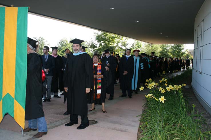 Students at Commencement