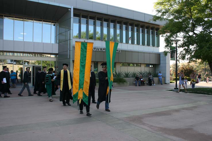 Students at Commencement