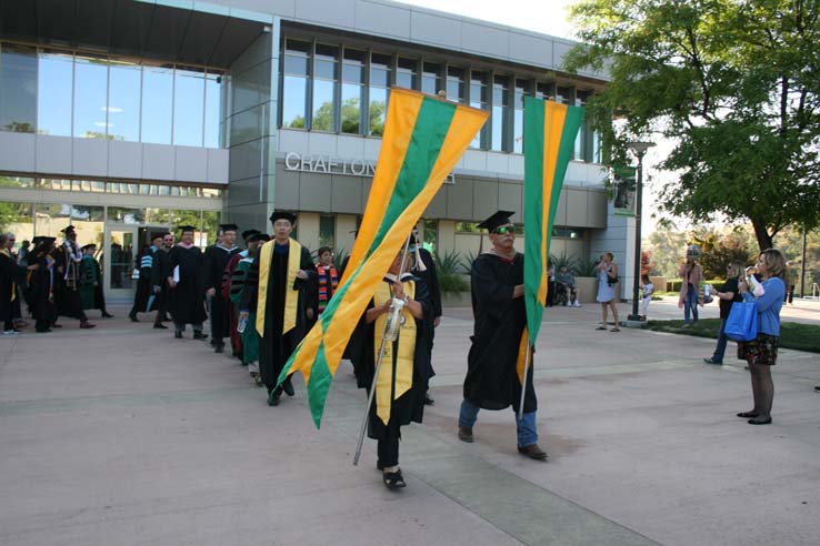 Students at Commencement