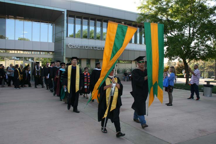 Students at Commencement