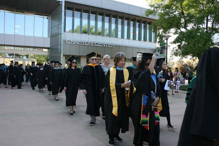 Students at Commencement