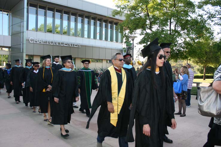 Students at Commencement