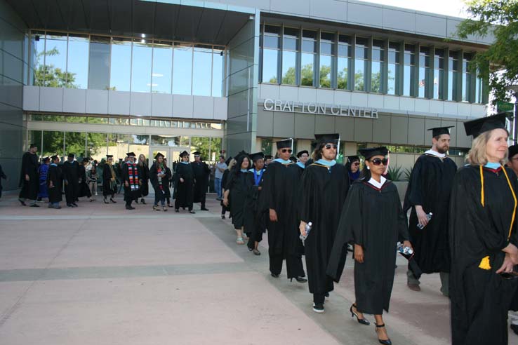 Students at Commencement