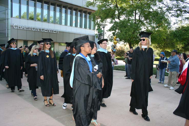 Students at Commencement