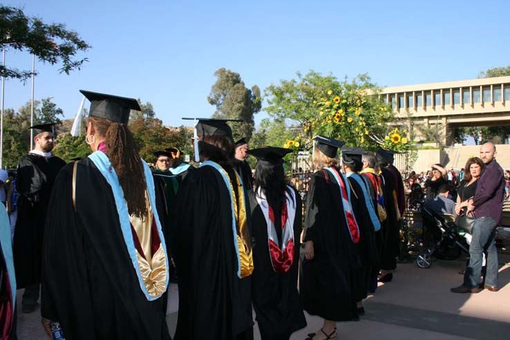 Students at Commencement