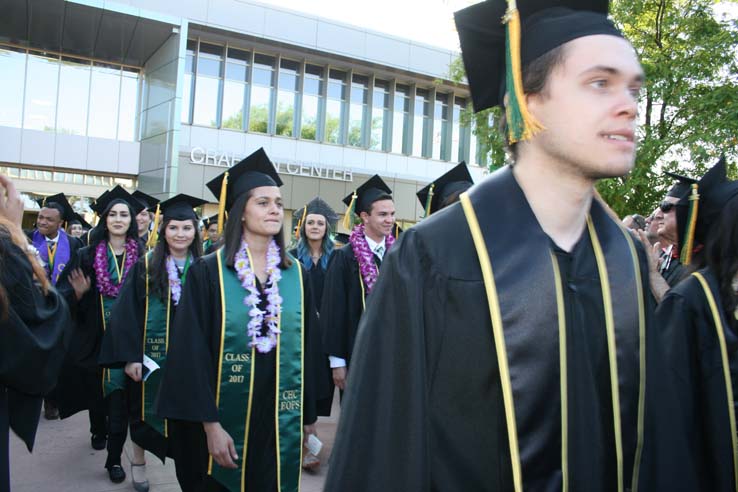 Students at Commencement