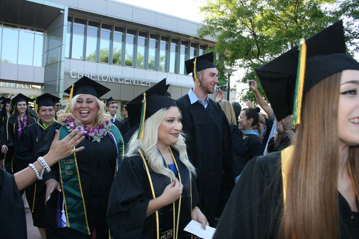 Students at Commencement