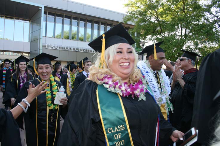 Students at Commencement