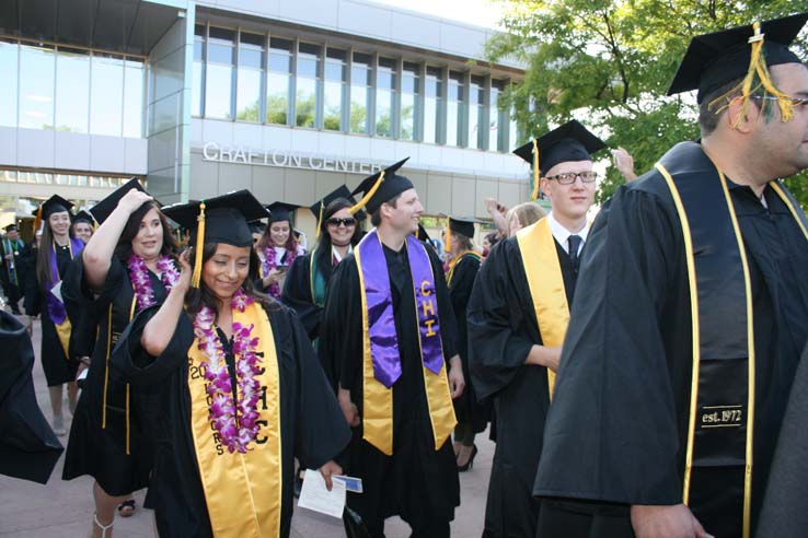 Students at Commencement