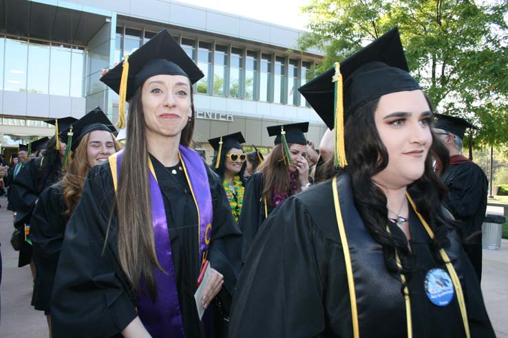 Students at Commencement