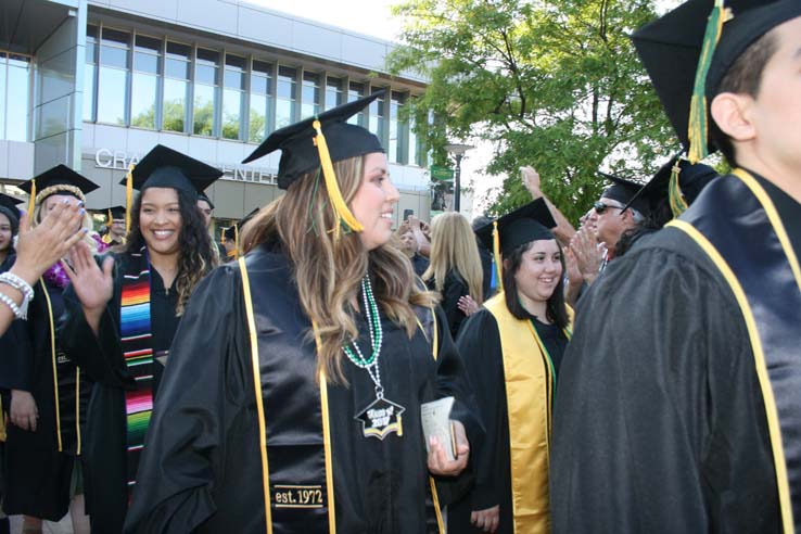 Students at Commencement