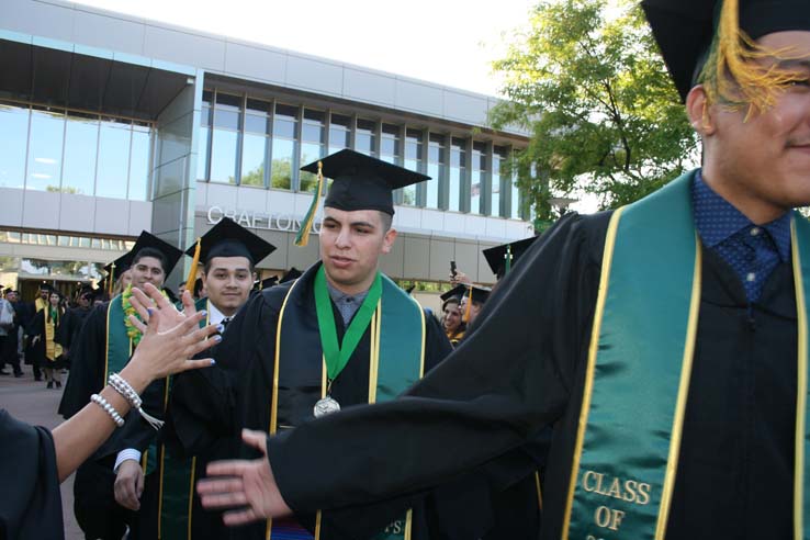 Students at Commencement