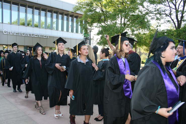 Students at Commencement