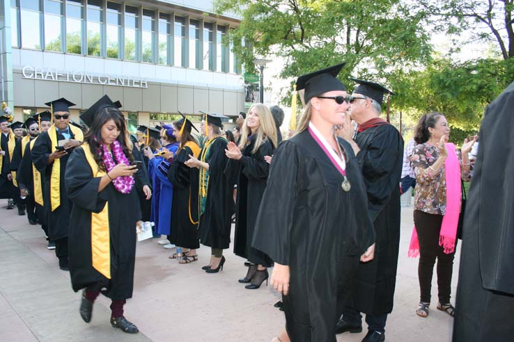 Students at Commencement